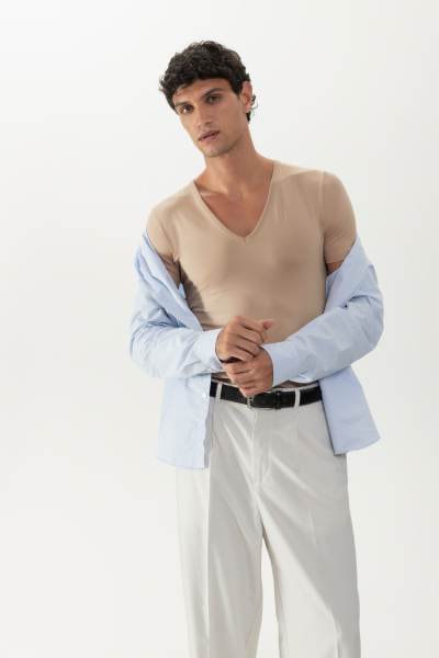 MEY (Dry Cotton) Mужская футболка-подрубашник «Light skin»