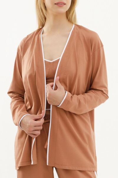 Кардиган с отделкой «Мокко мусс»