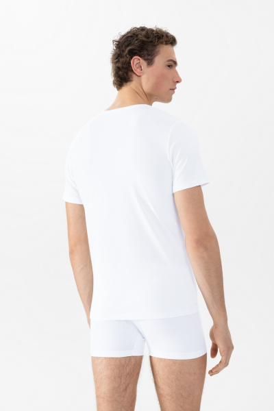MEY (Comfort cotton) Mужская футболка-подрубашник «White»