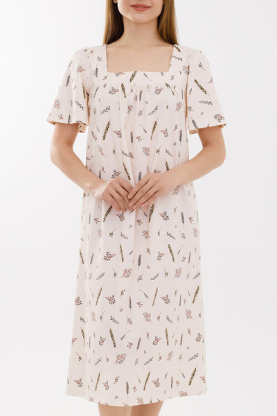 Сорочка  с квадратным вырезом «После росы»