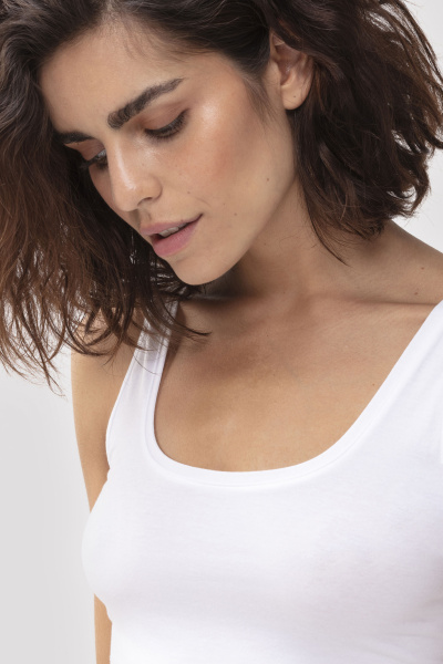 MEY (Superfine organic) Майка на широких бретелях «White»