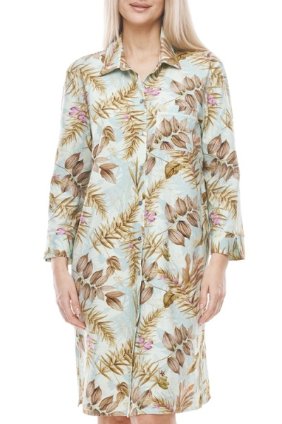 Платье-рубашка «Green Fern»
