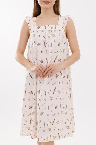 Сорочка на широких бретелях  «После росы»