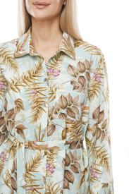 Платье-рубашка «Green Fern»