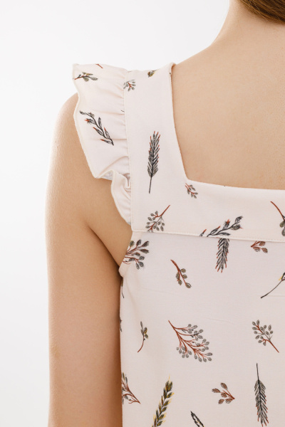 Сорочка на широких бретелях  «После росы»