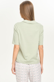 Футболка с воротником  «Nile green»