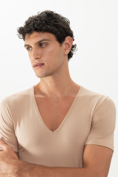 MEY (Dry Cotton) Mужская футболка-подрубашник «Light skin»