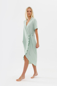 Платье с рюшей «Травяной чай»