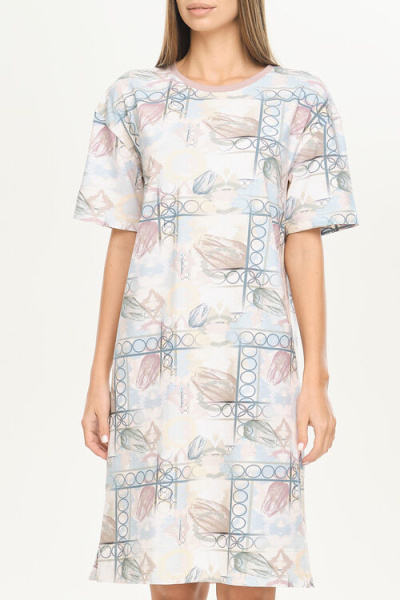 Платье-футболка «Modern tulips»