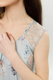 Сорочка с кружевом «Zesty Mint»