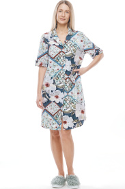 Платье-рубашка «Lovely begonia»