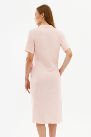 Платье с рюшей «Розовый налив»