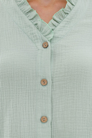 Рубашка с рюшей «Травяной чай»